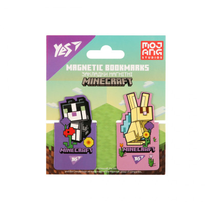 Закладки для книг Yes магнітні Minecraft.Spring, висікання, 2 шт (708446)