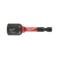 Головка магнітна Milwaukee 1/4&quot;, шестигранна, 12 мм Shockwave, ударостійка (4932492442)