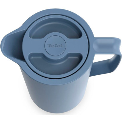 Термос Tefal Motiva, 1л, пластик, скло, блакитний (N4170310)