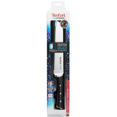 Кухонний ніж Tefal Ice Force 20см, чорний (K2320414)