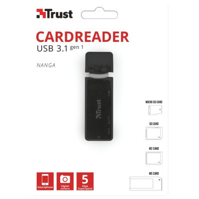 Зчитувач флеш-карт Trust Nanga USB 3.1 (21935)