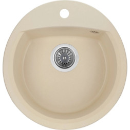 Мийка кухонна GRANADO RONDA ivory з сифоном (470*490mm.) (gr2204)