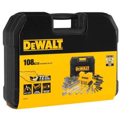 Набір інструментів DeWALT 1/4&quot; и 3/8&quot;, 108 шт. (DWMT73801-1)