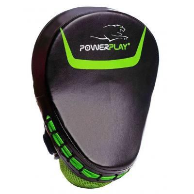 Лапи боксерські PowerPlay 3041 PU Black/Green (PP_3041_Green)