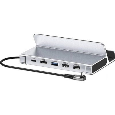 Концентратор Choetech USB3.1 Type-C to HDMI/USB 3.0x2/USB 2.0/USB-C PD 100W Hub 7-in-1 (HUB-M77-GY)