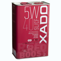 Моторна олива Xado Atomic Oil 5W-40 SL/CF RED BOOST 4л (XA 26206)