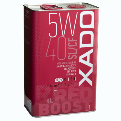 Моторна олива Xado Atomic Oil 5W-40 SL/CF RED BOOST 4л (XA 26206)