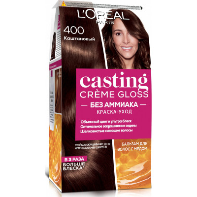 Фарба для волосся L&#039;Oreal Paris Casting Creme Gloss 400 - Каштан 120 мл (3600521119518)
