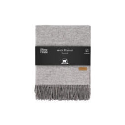 Плед Ardesto Leonardo Doubleface 100% вовна 140x200 см тауп-білий (ART0407LD)