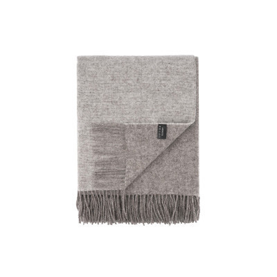 Плед Ardesto Leonardo Doubleface 100% вовна 140x200 см тауп-білий (ART0407LD)