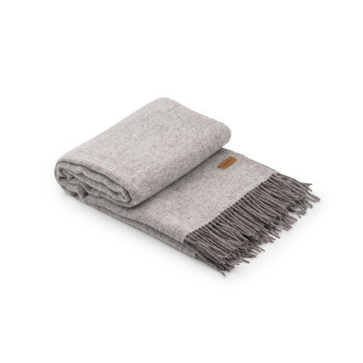 Плед Ardesto Leonardo Doubleface 100% вовна 140x200 см тауп-білий (ART0407LD)