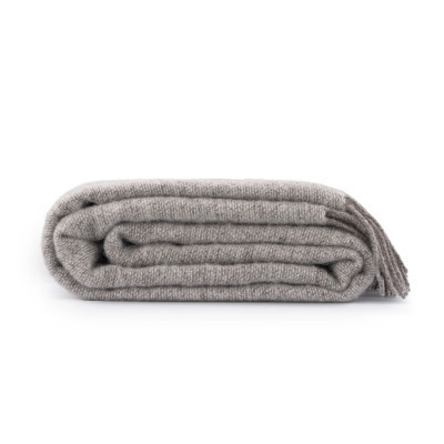 Плед Ardesto Leonardo Doubleface 100% вовна 140x200 см тауп-білий (ART0407LD)