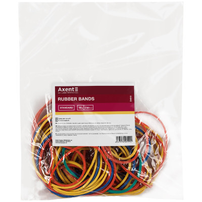 Резинки для грошей Axent Standard кольорові, 50 г (D4610)