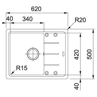 Мийка кухонна Franke Basis BFG 611-62 (114.0272.580)