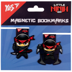 Закладки для книг Yes магнітні Ninja, 2шт (708113)