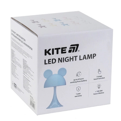 Нічник Kite Світильник LED з акумулятором Simple Mouse, фіолетовий (K25-317-2-5)
