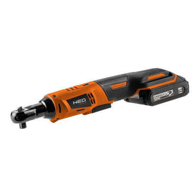 Гайковерт Neo Tools кутовий Energy+ 18V, 250об/хв, 60Нм, 3/8&quot;, адаптер 1/2&quot; (без АКБ та ЗП) (04-603)