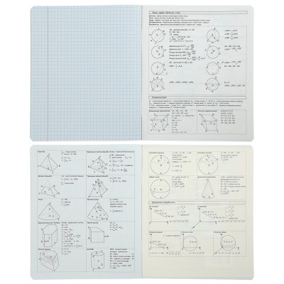 Зошит ZiBi предметний PASTEL 48 аркушів клітинка, геометрія (ZB.1701-11)