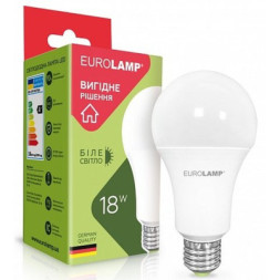 Лампочка Eurolamp А70 18W E27 4000K (LED-A70-18274(A))