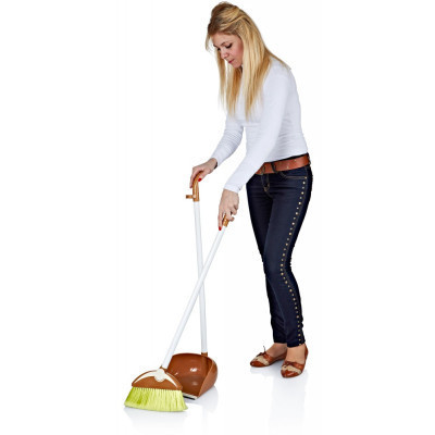 Комплект для прибирання Irak Plastik Dodo Мітла з совком Червоний (4853)