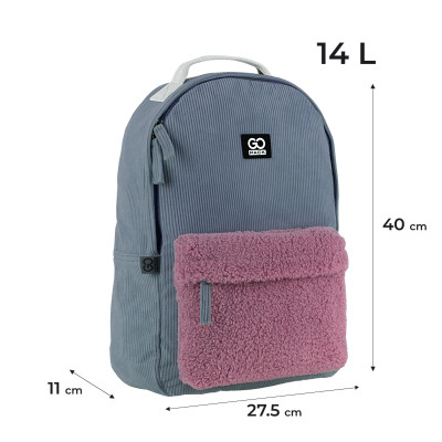 Рюкзак шкільний GoPack Education Teens 147 темно-сірий (GO25-147M-3)
