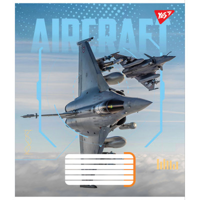 Зошит Yes Aircraft А5 60 аркушів лінія (767152)