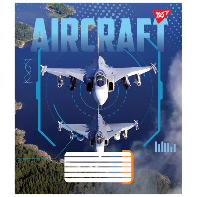Зошит Yes Aircraft А5 60 аркушів лінія (767152)