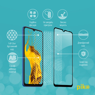 Скло захисне Piko Full Glue Xiaomi Redmi 10C (1283126527180)