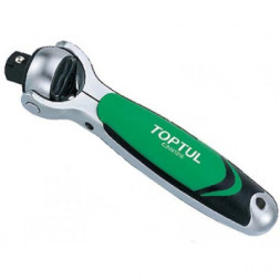 Тріскачка Toptul 1/2&quot; з шарніром (360°) 72 зубця укорочена (CJNM1616)