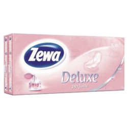 Серветки косметичні Zewa Deluxe perfume 3 шари 10 шт х 10 пачок (7322540061475)