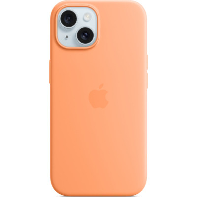 Чохол до мобільного телефона Apple iPhone 15 Silicone Case with MagSafe Orange Sorbet (MT0W3ZM/A)
