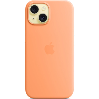 Чохол до мобільного телефона Apple iPhone 15 Silicone Case with MagSafe Orange Sorbet (MT0W3ZM/A)