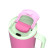 Термокружка Kambukka Rio Bubblegum Mint 950 мл Рожева з м&#039;ятним (11-08004)