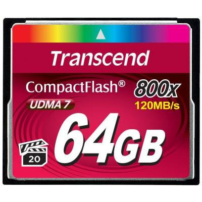 Карта пам&#039;яті Transcend 64GB 800x (TS64GCF800)