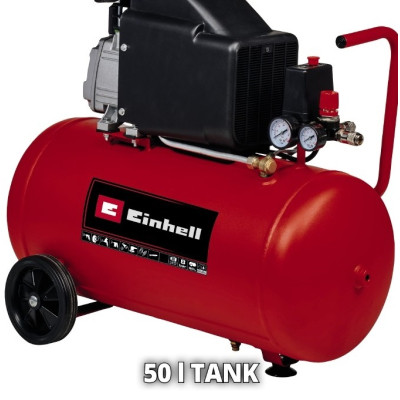 Компресор Einhell TC-AC 270/50/8, масляний, 1800Вт, 50л, 270л/хв, 8бар (4007360)