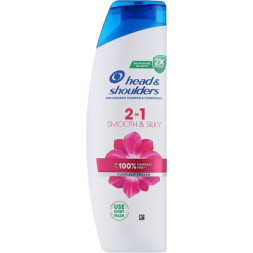 Шампунь Head &amp; Shoulders 2 в 1 Проти лупи Гладеньке та шовковисте 330 мл (8700216304856)