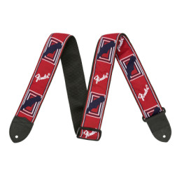 Ремінь для гітари Fender Strap 2&quot; Monogrammed Red/White/Blue (14487)