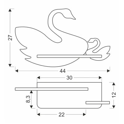 Світильник Candellux SWAN (21-05557)