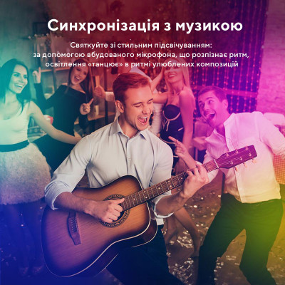Світлодіодна стрічка Govee RGB Smart Wi-Fi + Bluetooth LED Strip Lights 15м Білий (H61543A1)