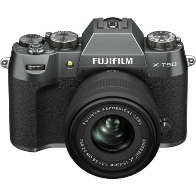 Цифровой фотоаппарат Fujifilm X-T50 + XC 15-45mm F3.5-5.6 Kit Charcoal silver (16828923)