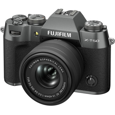 Цифровой фотоаппарат Fujifilm X-T50 + XC 15-45mm F3.5-5.6 Kit Charcoal silver (16828923)