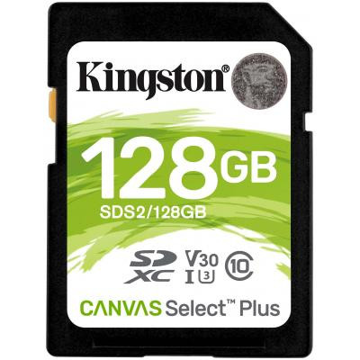 Карта пам&#039;яті Kingston 128GB SDXC class 10 UHS-I U3 Canvas Select Plus (SDS2/128GB)