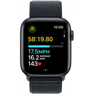Смарт-годинник Apple Watch SE 2023 GPS 44mm Midnight Aluminium Case with Midnight Sport Loop (MREA3QP/A)