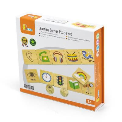 Розвиваюча іграшка Viga Toys Дерев&#039;яний пазл-гра Вивчаємо почуття (44507)