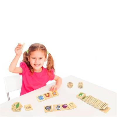 Розвиваюча іграшка Viga Toys Дерев&#039;яний пазл-гра Вивчаємо почуття (44507)