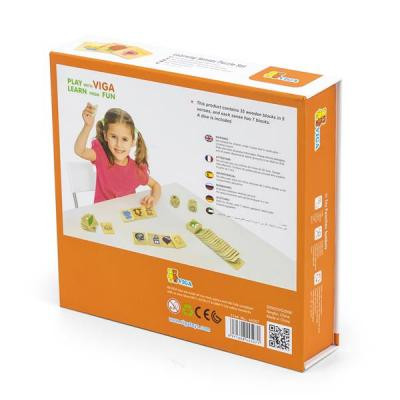 Розвиваюча іграшка Viga Toys Дерев&#039;яний пазл-гра Вивчаємо почуття (44507)