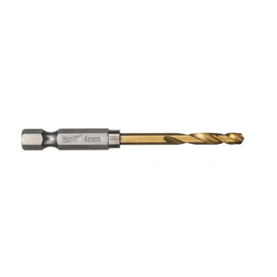Свердло Milwaukee по металу RedHEX HSS-G TiN, 4,0 мм, (2шт) (48894708)