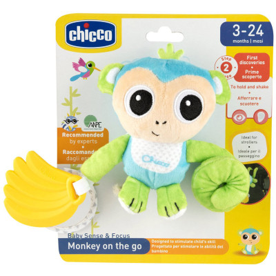 Іграшка на коляску Chicco Мавпа брязкальце м&#039;яка (8058664164875) (11568.00)