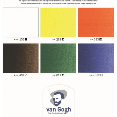 Олійні фарби Royal Talens Van Gogh Starter set 6 кольорів 20 мл (8712079231392)