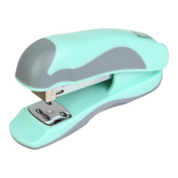 Степлер Buromax пластиковий PASTEL, 20 аркушів, (скоби №24, 26), 111 х 62 х 32 мм, м'ятний (BM.4215-38)